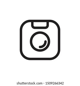 Simple Outline Camera Icon Symbol Design