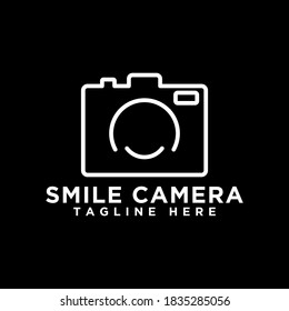 simple outline camera logo icon