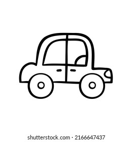 Simple Outline Car Illustration Kids Simple Stock Vector (Royalty Free ...