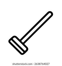 Simple Outline Cleaning Mop Tool for Floor Maintenance and Hygiene