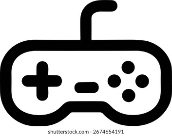 Simple Outline Console Gamepad Controller Entertainment Technology Gaming Icon