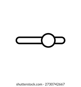 Simple Outline Control Slider Graphic Element Design Minimalist Style Icon