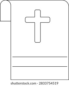 A simple outline drawing