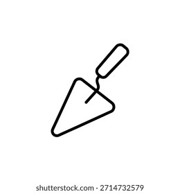 Dibujo de contorno simple de una herramienta de paleta
