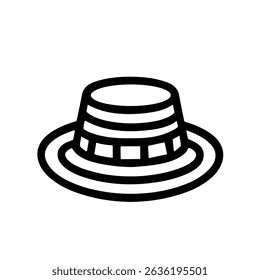 Simple Outline Gentleman Hat Accessory Fashionable Elegant Headwear Head Covering