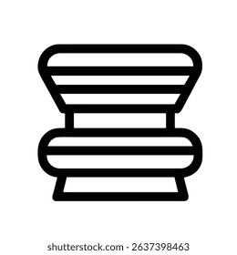 Simple Outline Hourglass Figure Symbol Shape Time Measurement Icon