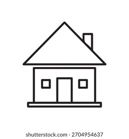 Einfache Grundriss Haus Symbol, das Haus Immobilien Architektur und Wohnen