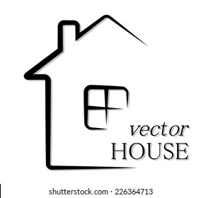 Outline House Images, Stock Photos & Vectors | Shutterstock