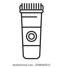 Simple outline icon of an electric hair trimmer for barbers and hairdressers