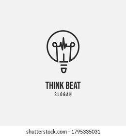 Logotipo de impulso de la idea de esquema simple