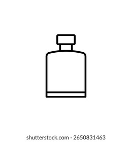 Ilustración De Esquema Simple De Una Botella Con Una Superficie Transparente