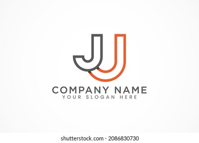 simple outline letter j and j logo