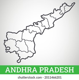 432 Andhra pradesh outline Images, Stock Photos & Vectors | Shutterstock