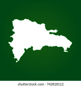 simple outline map of Dominican Republic