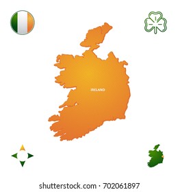 simple outline map of ireland