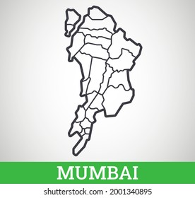 616 Mumbai outline map Images, Stock Photos & Vectors | Shutterstock