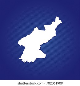 simple outline map of north korea