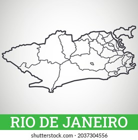 Mapa Cidade Rio De Janeiro Stock Vectors Images Vector Art Shutterstock