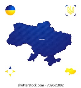 simple outline map of ukraine