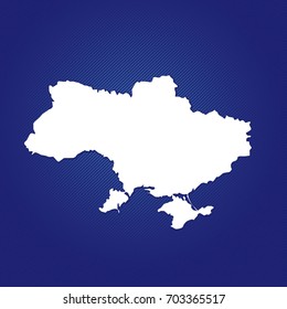 simple outline map of ukraine
