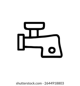 Simple Outline Meat Grinder Cooking Tool Line Icon for Kitchen Appliance