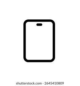 Simple Outline Modern Tablet Shape Smart Device Electronic Icon
