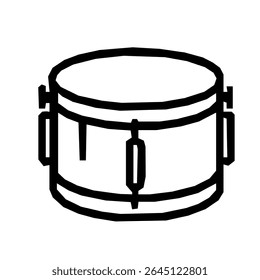 Simples Contorno Musical Instrumento Kit de Bateria Percussão Line Art