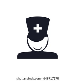 simple outline nurse vector icon