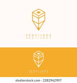 simple outline pencil logo template