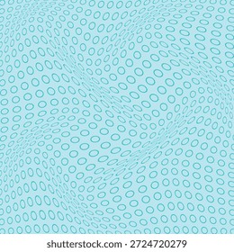 Patrón de onda de lunares de contorno simple para fondo de póster de Anuncio.