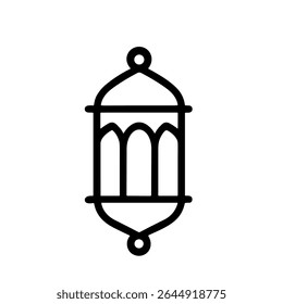 Symbole de décoration de lanterne de Ramadan avec ornement suspendu
