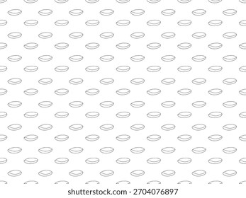 Simple Outline Repeating Coffee Bean Design Seamless Pattern Food