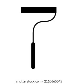 simple outline roller icon design