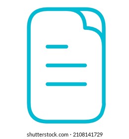 simple outline smartphone ui icon design