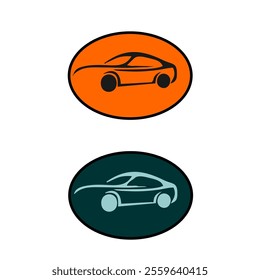 Simple outline style sign symbol. Auto, view, sport, race, transport concept