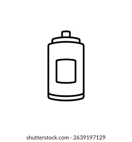 Simple Outline Vector Graphic Of A Reusable Water Bottle Icon