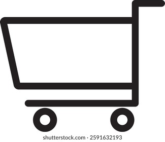 Simple outline vector icon for business, technology, communication, and finance