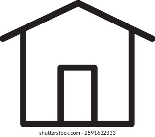 Simple outline vector icon for business, technology, communication, and finance