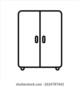 Simple outline of a wardrobe.