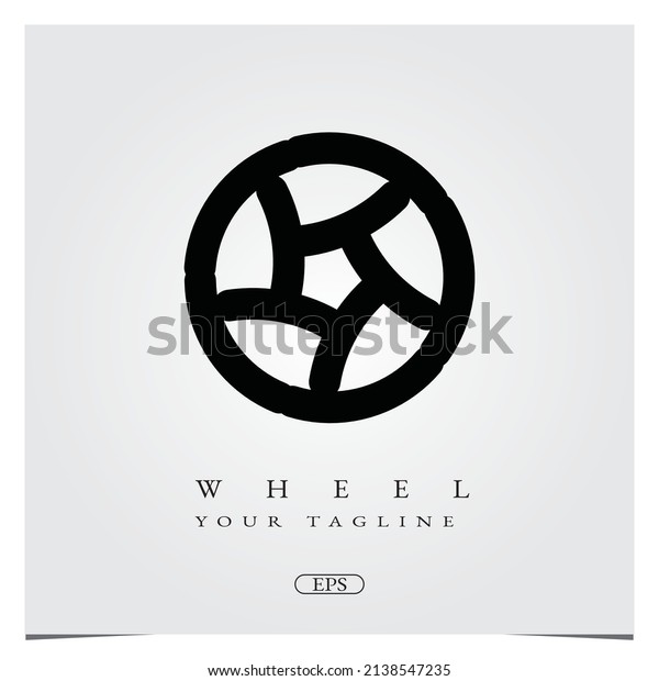 Simple outline wheel Logo design logo premium elegant\
template vector eps 10