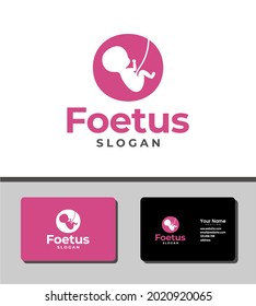 Simple and outstanding fetus logo design template for health and medical company