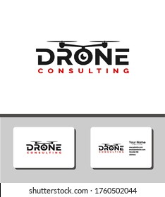 Simple and outstanding logo template design for drone aerial photography