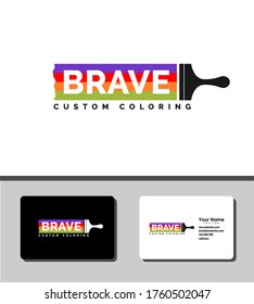 Simple and outstanding logo template design for coloring property