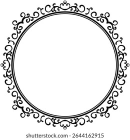 simple oval border vector ornsament