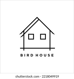 simple owl house logo design