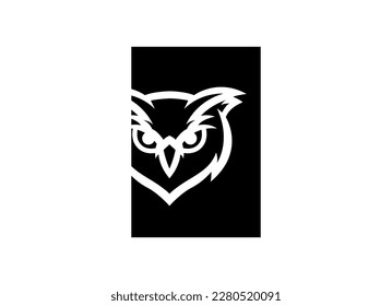 Simple Owl Logo Design Vector