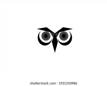 simple owl logo, elegant and educational