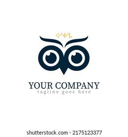 simple owl logo is suitable for fashion, tshirt, beauty