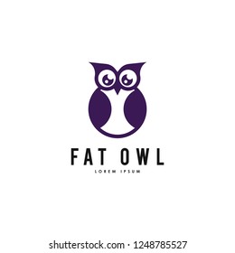 Simple Owl Logo Vector Template