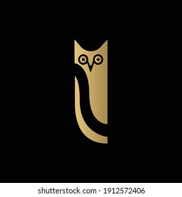 simple owl with single wing design